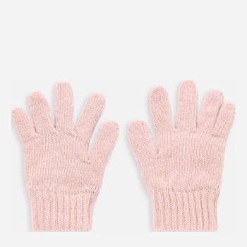Детские демисезонные вязаные перчатки для девочек Coccodrillo Basic Accessories ZC3360302BAC-007 XXL Розовые (5904986217061)