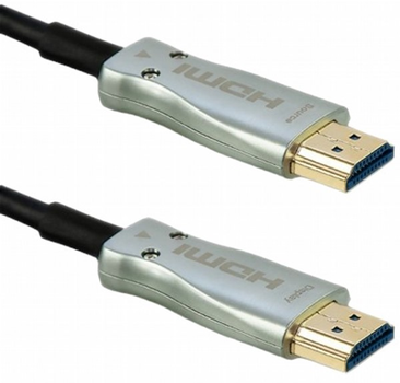 Kabel Qoltec HDMI - HDMI v.2.0 A 10 m czarno srebrny (5901878504735)