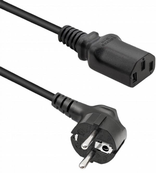 Kabel Qoltec zasilający IEC-C13 - Schuko 1.5 m czarny (5901878503684)