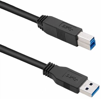 Кабель Qoltec USB Type-A - USB Type-B 3.0 1.8 м Black (5901878503622)