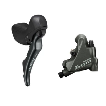 Тормоз гідравлічний дисковий SHIMANO TIAGRA R4720 заднє (права ручка 10-шв, каліпер, гідроліния 1700мм) не зібране