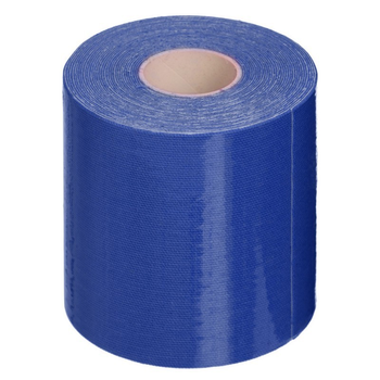 Кінезіо тейп (кінезіологічний тейп) Kinesiology Tape 7.5см х 5м синій