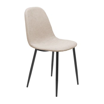 Стул кресло мягкий MacaoDesign U Magic Beige черные ножки Бежевый