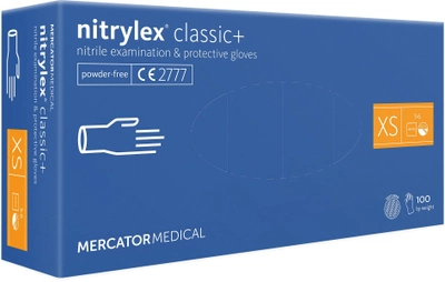 Рукавички Mercator Medical NITRYLEX BASIC одноразові нітрилові 100шт. Розмір XS ВВ5235С10