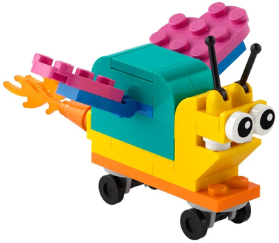 Zestaw klocków LEGO Classic Zbuduj własnego superślimaka Polybag 36 elementów (30563)