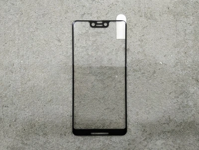 9H защитное стекло 5D для Google Pixel 3 XL черное на весь экран с полной проклейкой