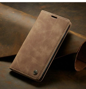 Чохол книжка Caseme з магнітом для Samsung Galaxy S9 коричневий
