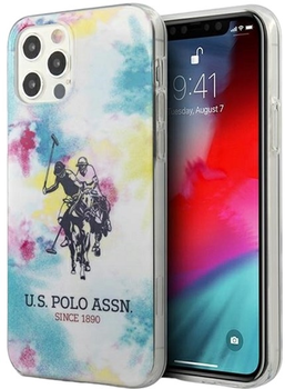 Панель U.S. Polo Assn Tie & Dye Collection для Apple iPhone 12 Pro Max Multicolor (3700740486955)