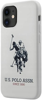 Etui U.S. Polo Assn Silicone Collection do Apple iPhone 12 mini White (3700740491294)