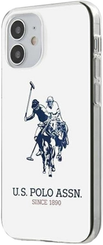 Etui U.S. Polo Assn Shiny Big Logo Collection do Apple iPhone 12 mini White (3700740487532)