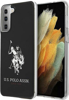 Панель U.S. Polo Assn Shiny Big Logo для Samsung Galaxy S21 Black (3700740497029)