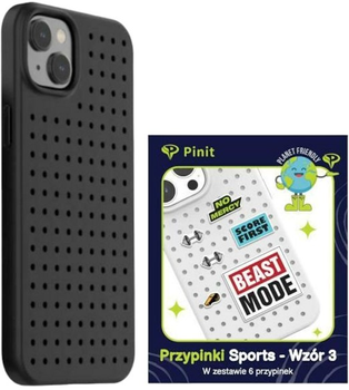 Панель Pinit Dynamic + Набір значків Спорт Pack 3 для Apple iPhone 14 Black (5905359817376)