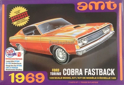 Сборная модель 1969 Ford Torino Cobra Fastback AMT (1217)