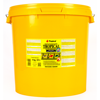 Корм Tropical Tropical для всех аквариумных рыб хлопья 21 л / 4 кг