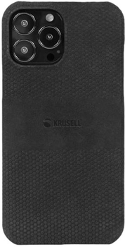 Etui Krusell Leather Cover do Apple iPhone 13 Pro Black (7394090624011)
