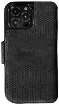 Чохол-книжка Krusell PhoneWallet Leather для Apple iPhone 13 Pro Max Black (7394090623960)
