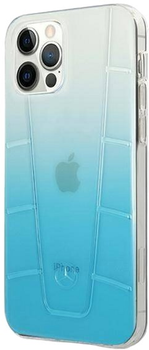 Панель Mercedes Transparent Line для Apple iPhone 12/12 Pro Blue (3700740483695)