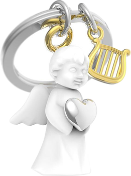 Брелок Metalmorphose White Angel & Chrome Heart & Gold Harp (8000020291018)