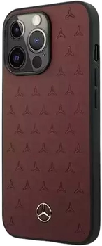 Etui Mercedes Leather Stars Pattern do Apple iPhone 13/13 Pro Red (3666339020637)