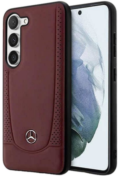 Панель Mercedes Leather Urban Bengale для Samsung Galaxy S23 Plus Red (3666339113438)