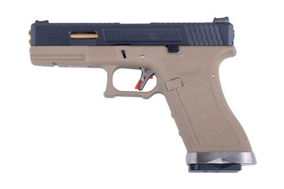 Пістолет WE Glock 17 Force pistol Metal Tan-Gold GBB (Страйкбол 6мм)