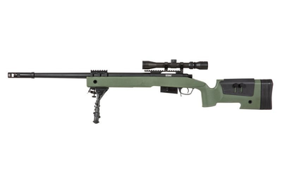 Снайперська гвинтівка Specna Arms SA-S03 Core with Scope and Bipod Olive Drab