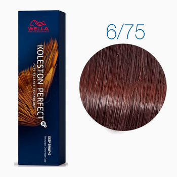 Краска для волос Wella Professionals Koleston Perfect ME+Deep Brown 6/75 ( Dark Blonde Brown Mahogany) 60мл