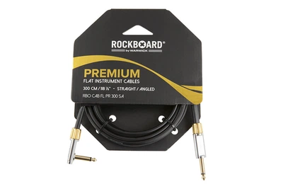 Кабель инструментальный ROCKBOARD Premium Flat Instrument Cable, Straight/Angled (300 cm)