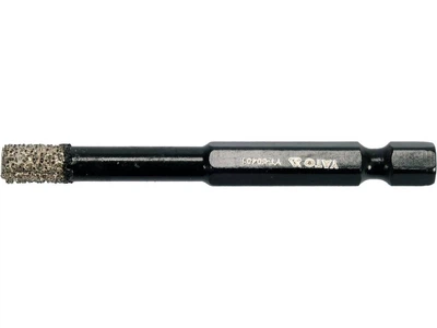 Сверло алмазное цилиндрическое по плитке 6 мм, HEX 1/4" YATO (YT-60401)