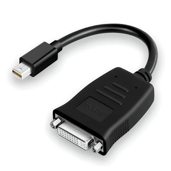 Адаптер, конвертер видеосигнала с Mini Display Port на DVI Addap MDP2DVI-01, переходник для ноутбука, проектора, телевизора, FullHD 1080P (0296)