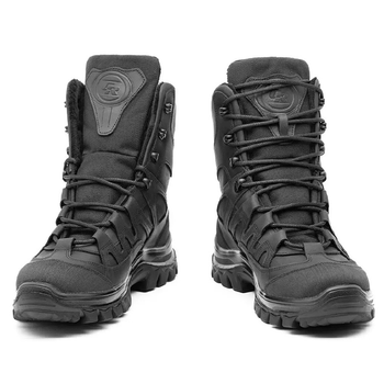 Зимние мужские Ботинки с 3-слойной структурой Teda до -30 °C / Водонепроницаемые кожаные Берцы черные размер