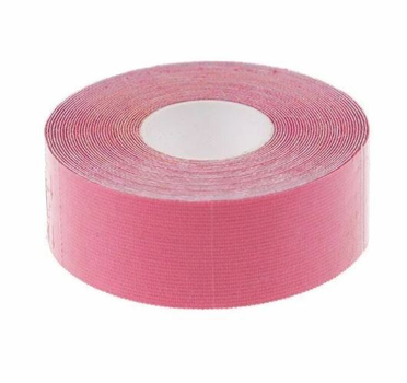 Кинезио тейп (кинезиологический тейп) Kinesiology Tape 2.5см х 5м розовый