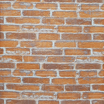 Самоклеющаяся 3D панель Sticker Wall под рыжий екатеринослав кирпич 3080х700х3мм SW-00001762