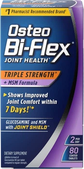 Добавка для здоровья суставов Osteo Bi-Flex Triple Strength with MSM 80 таблеток