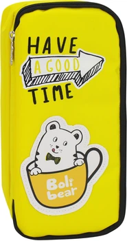 Пенал Cool For School 1 отделение Желтый (B-8691-yellow)