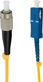 Оптичний патч-корд Qoltec FC/UPC - SC/UPC Singlemode 9/125 G652D Simplex 50 м Yellow (5901878543222)