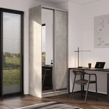 Шкаф-купе Viant Ligth1 ДСП+Зеркало 900х450x2400 мм Индастриал