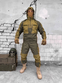 Тактический теплый военный комплект ARK/15 ( Куртка + Штаны ), Камуфляж: Олива, Размер: L