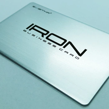 Металлическая Silver NFC визитка. Умная визитка из металла.