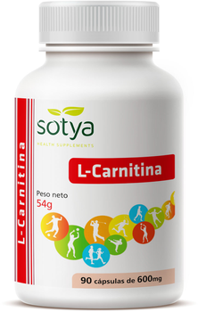 Дієтична добавка Sotya L Carnitina 600 мг 90 капсул (8427483006404)