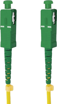 Patchcord światłowodowy Qoltec SC/APC - SC/APC Singlemode 9/125 G652D Simplex 1 m Żółty (5901878542812)