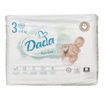Підгузники Dada Pure Care 3 (4-9 кг) 40 шт
