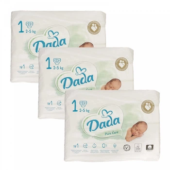 Підгузники Dada Pure Care 1 (2-5 кг) 69 шт