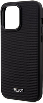 Etui TUMI Leather Balistic Pattern MagSafe do Apple iPhone 14 Plus Black (3666339075002)