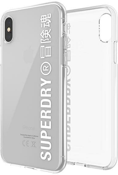 Etui Superdry Snap do Apple iPhone X/Xs Clear Case White (8718846079686)