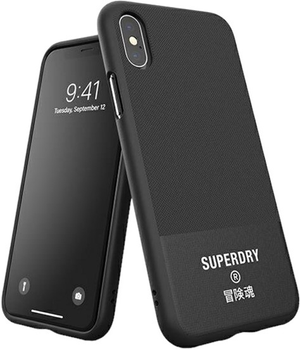 Панель Superdry Moulded Canvas Case для Apple iPhone X/Xs Black (8718846079754)