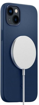 Панель Spigen Silicone Fit Magsafe для Apple iPhone 14 Blue (8809811865462)