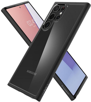 Etui Spigen Ultra Hybrid do Samsung Galaxy S22 Ultra Black (8809811855548)