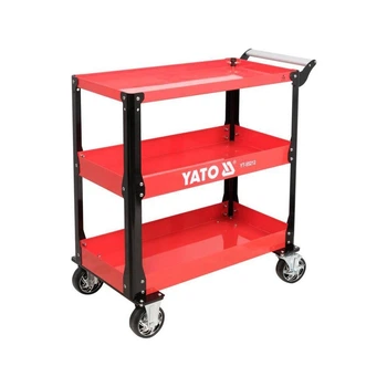 Тележка мастерская Yato 3-уровневая на 4 колесах для макс. нагрузки - 150 кг (955x 880x 405 мм) YT-55212