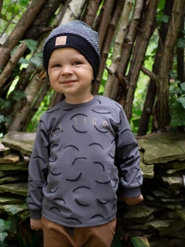 Дитяча футболка з довгими рукавами для хлопчика Pinokio Le Tigre 62 см Графітова (5901033278662)